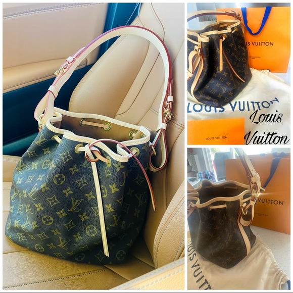 Authentic LV Monogram Canvas Noe- Stunning New Vachetta - Picture 3 of 17